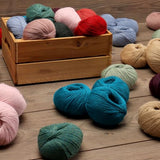 100% Baby Alpaca Yarn Wool Set of 3 Skeins DK Weight - Made in Peru - Heavenly Soft and Perfect for Knitting and Crocheting (Blue Jean, DK) Alpaca Warehouse