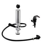 FERRODAY 4" Beer Keg Tap Heavy Duty Complete D-System Keg Pump US Beer Keg Pump for Sankey Keg Party Pump Picnic Keg Tap Keg Hand Pump Draft Beer Kegerator Pump Easy Lock 4 Inch Keg Pump Soda Pump Ferroday