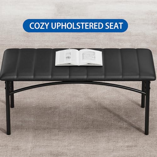 IDEALHOUSE Dining Table Set for 4, Kitchen Table with Chairs for 4, Rectangular Wood Dining Room Table Set with Upholstered Bench for Small Space, Dinner, Apartment, Retro Brown IDEALHOUSE