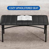 IDEALHOUSE Dining Table Set for 4, Kitchen Table with Chairs for 4, Rectangular Wood Dining Room Table Set with Upholstered Bench for Small Space, Dinner, Apartment, Retro Brown IDEALHOUSE