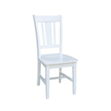 International Concepts Set of Two San Remo Splatback Dining Chairs, White IC International Concepts