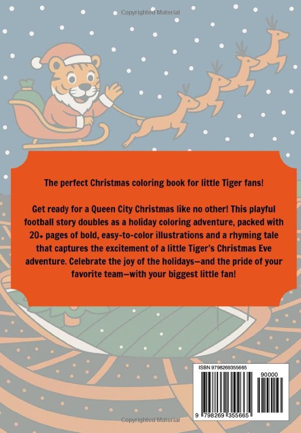 Christmas in Cincinnati: A Tiger Tradition: A Kids Coloring Book Majosta