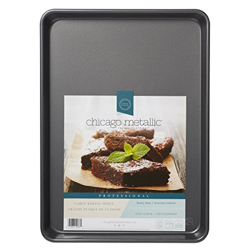 Chicago Metallic Professional Non-Stick Cooking/Baking Sheet,16.1"X12"X1", Silver