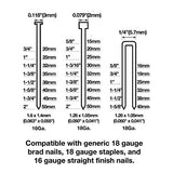 Freeman PXL31 Pneumatic 3-in-1 16-Gauge and 18-Gauge 2" Finish Nailer and Stapler Freeman