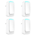 Plug In Air Ionizers - Negative Ion Technology Air Purifier - Quiet Operation Air Freshener for Home, Bedroom, Office, Garage Room - Portable Air Purifiers Odor,Pets Smell - Air Cleaner White (4 Pack） AUKUU