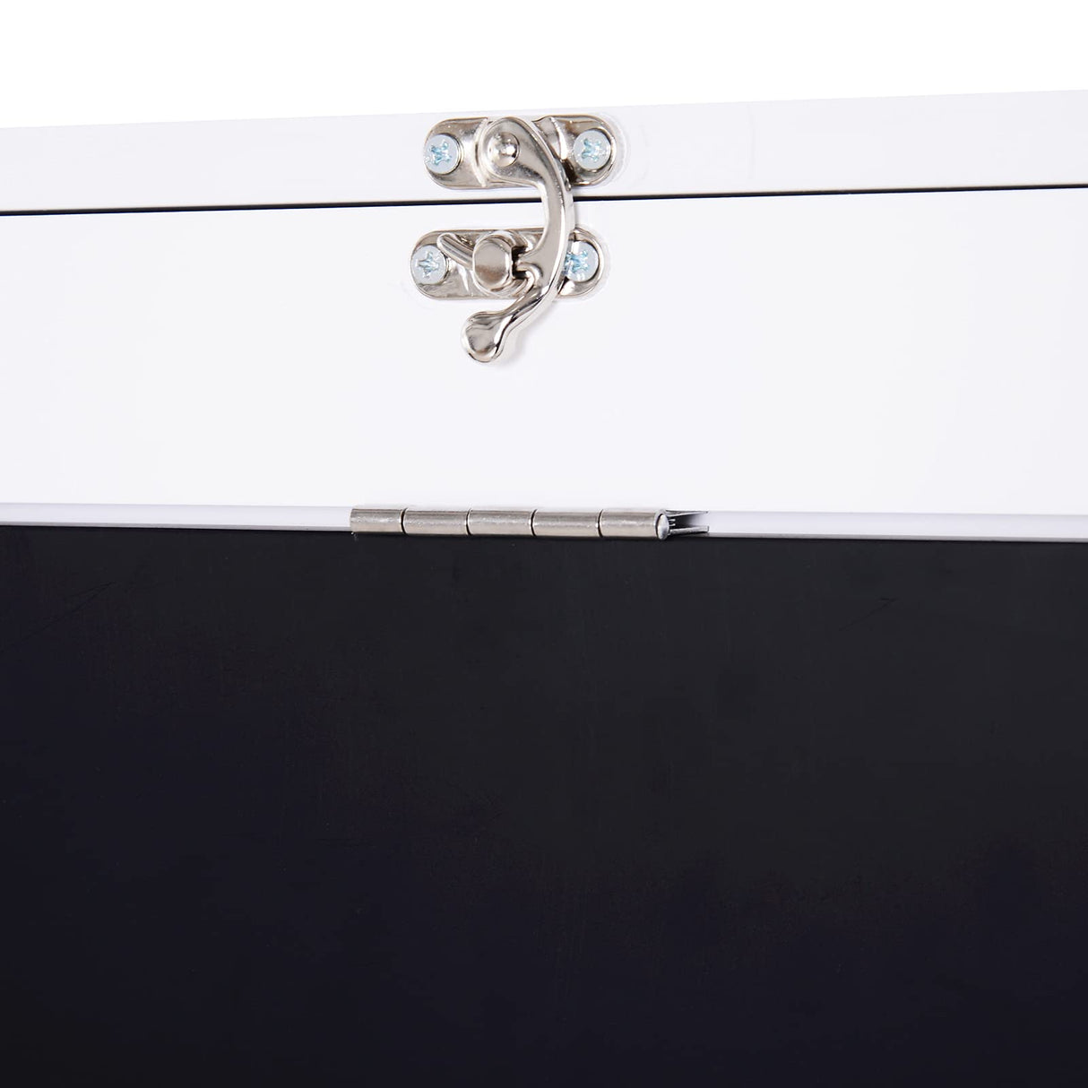 HOMCOM Wall Mounted Foldable Desk with a Blackboard, Fold Out Convertible Floating Desk with Shelves, White HOMCOM