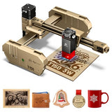 AlgoLaser 3W Mini Laser Engraver Machine - Small Laser Engraver for Beginner & DIY,8000mm/min High Speed & 150x150mm Work Area & Tilt Detection,Portable Laser Engraving for Wood, Leather, Plastic AlgoLaser