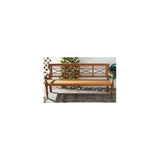 Safavieh Patio Collection Martin Adirondack Acacia Wood Bench, Natural Safavieh
