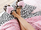 Betsey Johnson - Twin Sheet Set, Ultra-Soft Bedding with Smooth & Silky Feel, Deep Pockets, Bed Sheets with Matching Fitted Sheet & Pillowcase (Betsey's Leopard Pink) Betsey Johnson