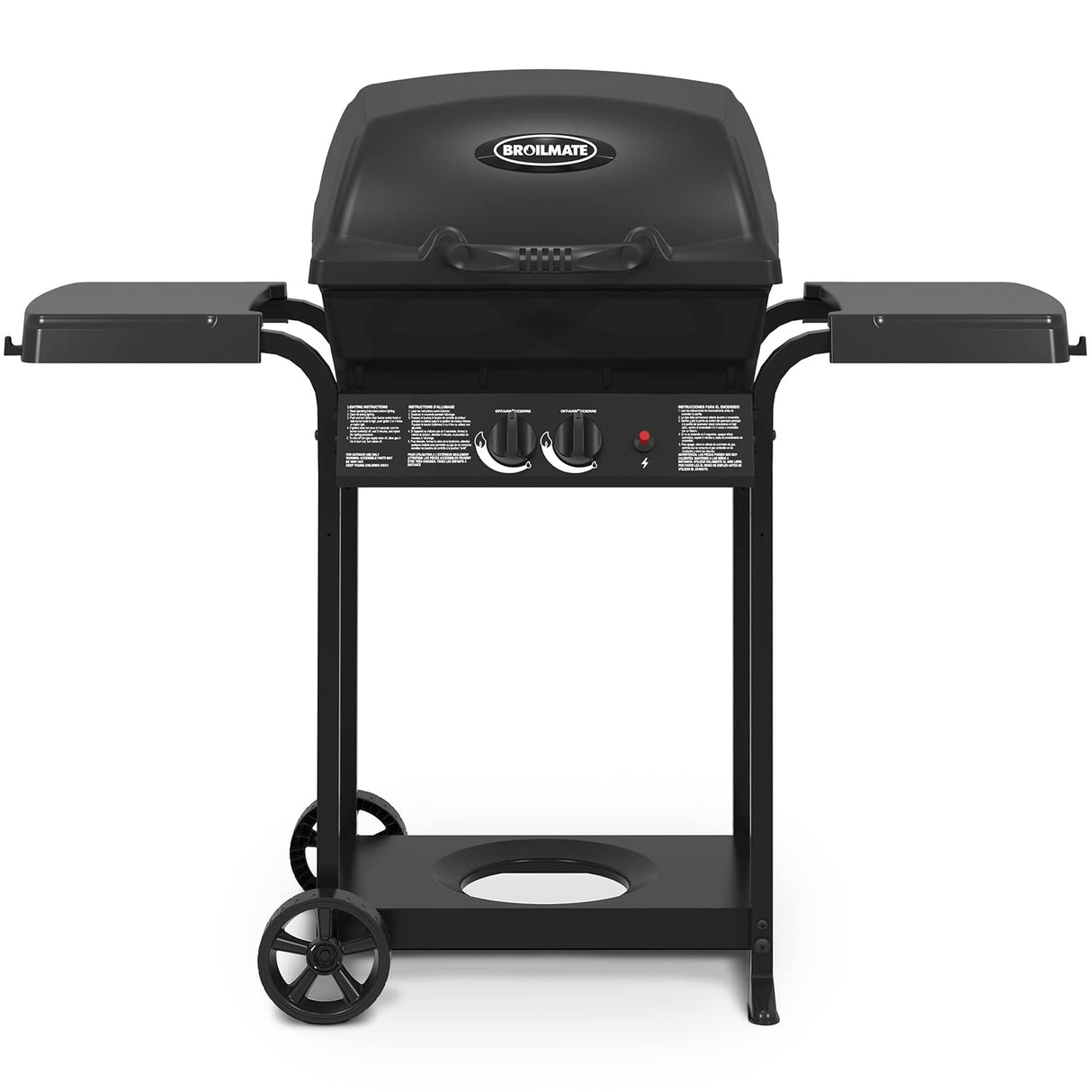 Broil-Mate, 24025BMT, Cast 2-Burner, Liquid Propane Gas Grill, Black Broil-Mate