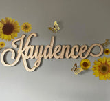 Personalized Wood Sign, Laser Cut. Select Favorite Font, Size and up to 3 Lines per Size. Live Preview. Professional Artwork