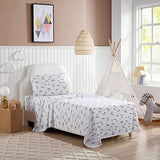 Eddie Bauer Kids - Full Size Sheets, Stain-Resistant Toddler Bedding with Matching Sham(s), Super Soft, Ideal Boy Room Essentials (Fish Lake White, Full) Eddie Bauer