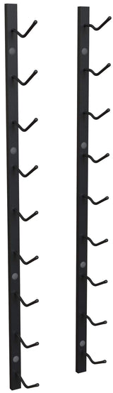 Y-Furniture The Rack Co. Wall Series - 9 Bottles Wall Mounted Wine Rack, Wine Storage with Label View (Steel, Satin Finish) TheRackCo.