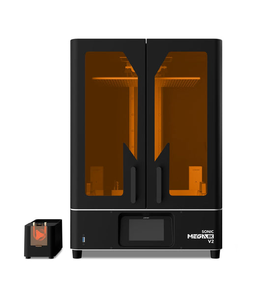 Best MSLA Large Format Resin 3D Printer Sonic Mega 8K V2. Build Volume 330 x 185 x 400 mm, LCD 8K (7680 x 4320) Resolution. Great for Professional & Home Use, Miniatures, Dental & Jewelry. - WoodArtSupply