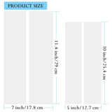 SnowTing 40 Pieces Sublimation Shrink Wrap Film Sleeves Heat Transfer Shrink Films Shrink Wrap Bags White Bands Sublimation Sleeves Tube for Mugs Cups Tumblers 2 Sizes, 5 x 10 Inch, 7 x 11.4 Inch SnowTing