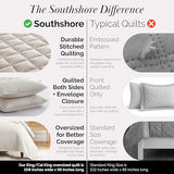 Southshore Fine Living, Inc. King Quilt Bedding Set, Quilted Comforter, Coverlet Bed Spread for California Kings, Luxury Bedding King Quilt Set, Lightweight Quilted Bedspread w/Shams, Natural Beige Southshore Fine Living, Inc.