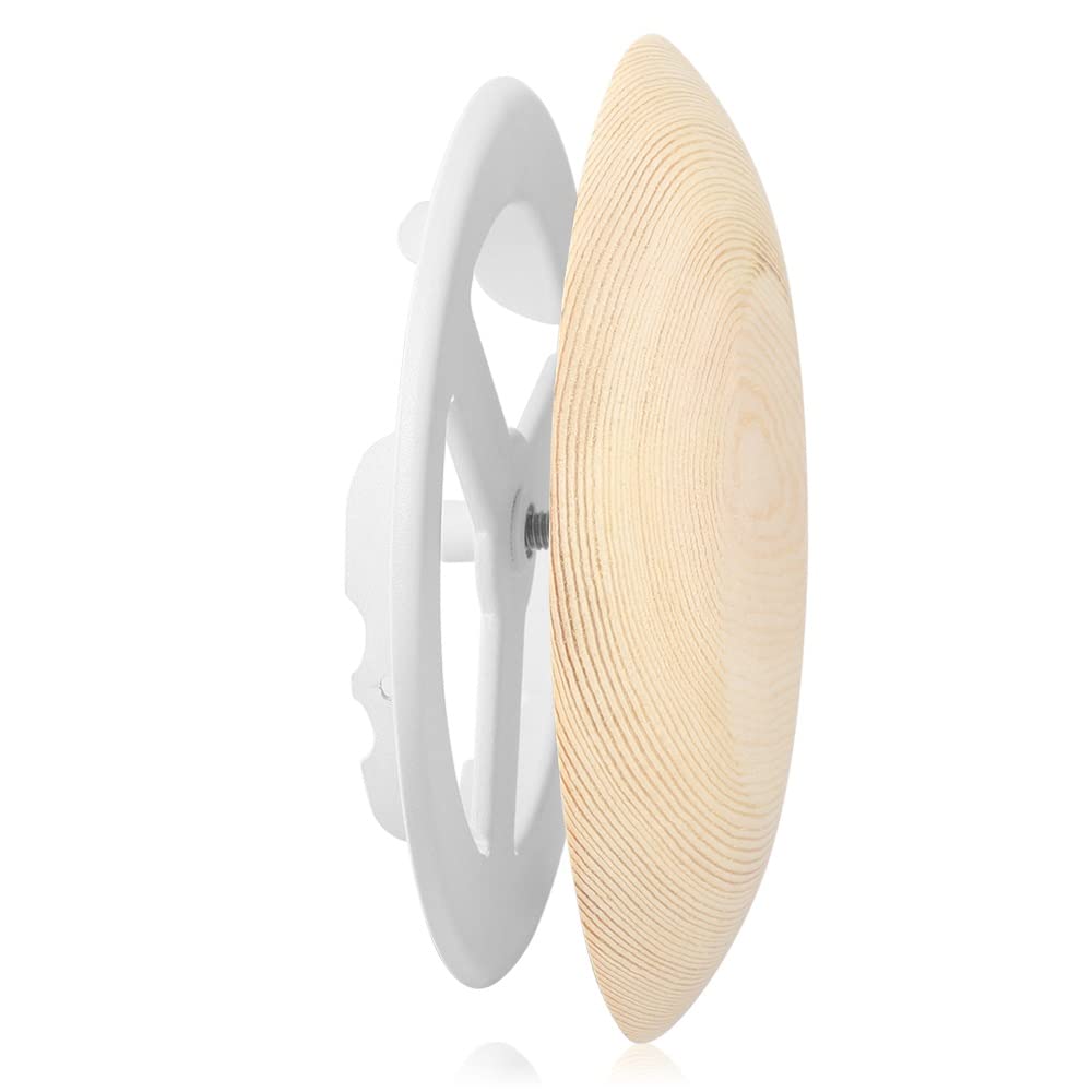 Vindar Sauna Room Air Vent 3.74" Round Pine Wooden Sauna Adjustable Exhaust Air Ventilation for Barrel Sauna, Sauna Room, Steam Room Exhaust Ventilation Vindar