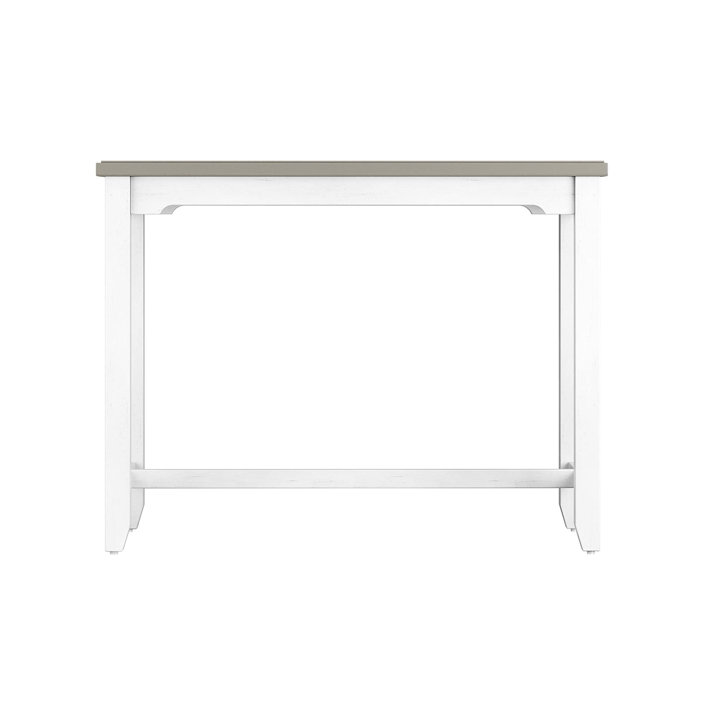 Hillsdale Furniture Hillsdale Clarion Side, Distressed Gray/Sea White Counter Height Table - WoodArtSupply