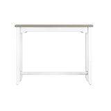 Hillsdale Furniture Hillsdale Clarion Side, Distressed Gray/Sea White Counter Height Table Hillsdale