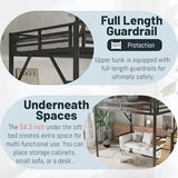 Mirightone Metal Full Size Loft Bed with Stairs,Heavy Duty High Loft Bed Full with Storage Upper Shelf and Wardrobe for Adults Teens, No Box Spring Needed, No Noise, Black Mirightone
