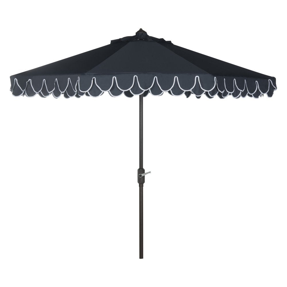 SAFAVIEH PAT8006A Outdoor Collection Elegant Valance Auto Tilt Umbrella Safavieh