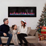 Jarka&Co 50" Electric Fireplace Insert-Wall Mounted Fireplace and Recessed Fireplace Electric with Remote Control, Timer, Low Noise, Multicolor Flames, 750 | 1500W Jarka&Co