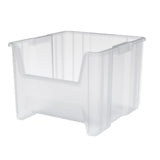 Akro-Mils 13018 Stak-N-Store Heavy Duty Stackable Open Front Plastic Storage Container Bin, (17-1/2-Inch x 16-1/2-Inch x 12-1/2-Inch), Clear, (2-Pack) Akro-Mils