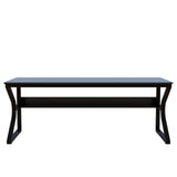 Extra Long OSCHF Desk with Bookshelf - 71" Modern Dual Workstation for Home and Office OSCHF