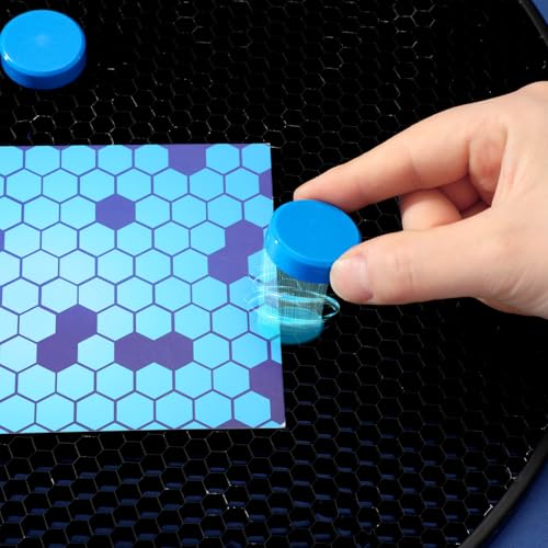 Blulu 50 Pcs Magnetism Honeycomb Pin for Laser Cutting 1.18 Inch Honeycomb Bed Pins Hold Down Laser Engraving Accessories Supplies Machine Fixing Needle Engraver Machine Accessories(Blue) Blulu