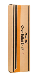 ALLZONE 4-Tier Adjustable Over-The-Toilet Storage Organizer in Rustic Brown for Small Bathrooms ALLZONE