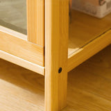 Yimisya Curio Display Cabinet with Acrylic Doors, Collectibles Toy Organizers Rack, Pantry Cabinet, Freestanding Cupboards for Home, Office, Playroom, Living Room, Kitchen Yimisya