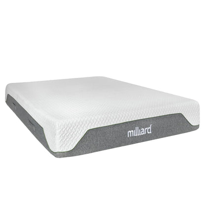 Milliard Memory Foam Mattress 10 inch Firm, Pressure Relieving, Classic (Queen)