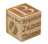 Personalized Wooden Baby Block Little Wooden Wonders