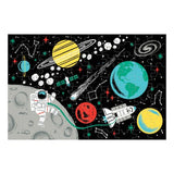 Mudpuppy Outer Space Glow-in-the-Dark Puzzle, 100 Pieces, 18”x12”, Made for Kids Age 5+, Illustrations of Planets, Stars, Spaceships and More, Award-Winning Glow in the Dark Puzzle Mudpuppy