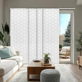 CHICOLOGY Sliding Door Blinds, Blinds for Sliding Glass Doors, Sliding Glass Door Blinds, Vertical Blinds for Patio Doors, Room Divider, Hexagon, W:46-86 x H: 0-96 inch CHICOLOGY