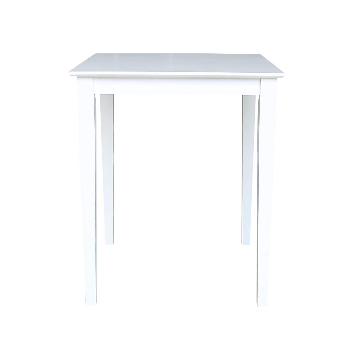 International Concepts Solid Wood Top Counter Height Dining Table, White IC International Concepts