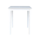 International Concepts Solid Wood Top Counter Height Dining Table, White IC International Concepts