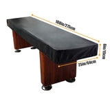 COOSOO Shuffleboard Table Cover Waterproof Outdoor 9FT 12FT 14 FT Shuffleboard Table Cover Weather Resistant Dustproof Furniture Protective Black COOSOO