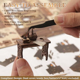 CRIOLPO Book Nook Kits for Adults - Book Nook Kit Bookshelf Decor DIY Miniature House Kit for Bookshelf - Craft Kits for Adults Booknook Model Kits Tiny House Arts and Crafts