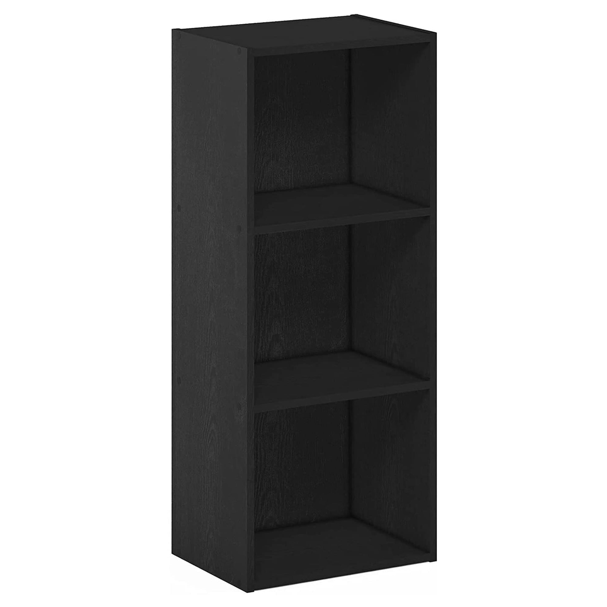 Furinno Luder Bookcase / Book / Storage , 3-Tier, Blackwood - WoodArtSupply