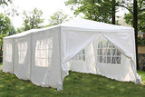10'x30' White Outdoor Gazebo Canopy Tent Canopy Wedding Party Tent Waterproof Camping Gazebo BBQ Shelter Pavilion 8 Removable Walls -8 PayLessHere