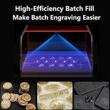 Creality Laser Engraver Falcon2 Pro 40W, Desktop Diode Laser Cutter and Engraver Machine with Enclosure,Smart Camera,Air Assist,Engraving Machine for Wood Acrylic Leather Stone(Laser 40W) Creality