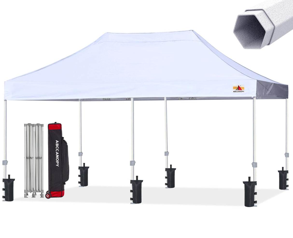 ABCCANOPY Commercial Pop Up Canopy Tent 10x20 Premium-Series, White ABCCANOPY