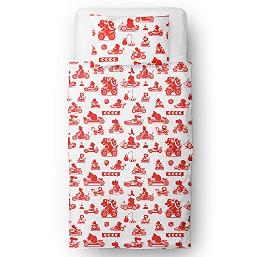 Nintendo Mario Closeup Single Duvet Cover Set Character World