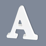 6 Inch Wooden Letters, Unfinished Wood Letters for Crafts, White Marquee Alphabet Letters for Party, Home Bedroom Wall Decor, Letter A HANWER