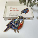 ZTIKSNYU DIY Glass Mosaic Tiles Bird Art Crafts Adults Mosaic Art Projects Home Decoration Creative Mosaic Glass Gift Kit for Kids 8 Ages Glass Pieces Mosaic Making Coaster Puzzle Gifts Christmas ZTIKSNYU