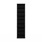 Furinno Jaya DVD Shelf, 9-Shelf Tall Narrow CD Rack, Media Shelf with Adjustable Shelves, DVD Storage Cabinets for CD Blueray Game Disc, Easy Assembly, for Living Room, Home Office, Americano Furinno