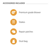 XJUMP Commercial Grade 13' Retro U Run Lightweight Inflatable Premium Marble Color Bounce House Obstacle with Climbing Wall Tall Slide Tunnel Entrance for Kids and Adults Outdoor Toys with Blower XJUMP