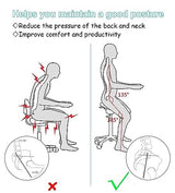 TUJOBA Modern Ergonomic Saddle Seat Kneeling Chair with Backrest, 360 Degrees Swivel Mobile Angled Posture Stool for Office, Black Leather TUJOBA