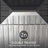 Kozyard Apollo 12’x12’ Hardtop Gazebo, Wooden Coated Aluminum Frame Canopy with Galvanized Steel Double Roof, Outdoor Permanent Metal Pavilion with Netting for Patio, Deck and Lawn (12ft x 12ft) Kozyard